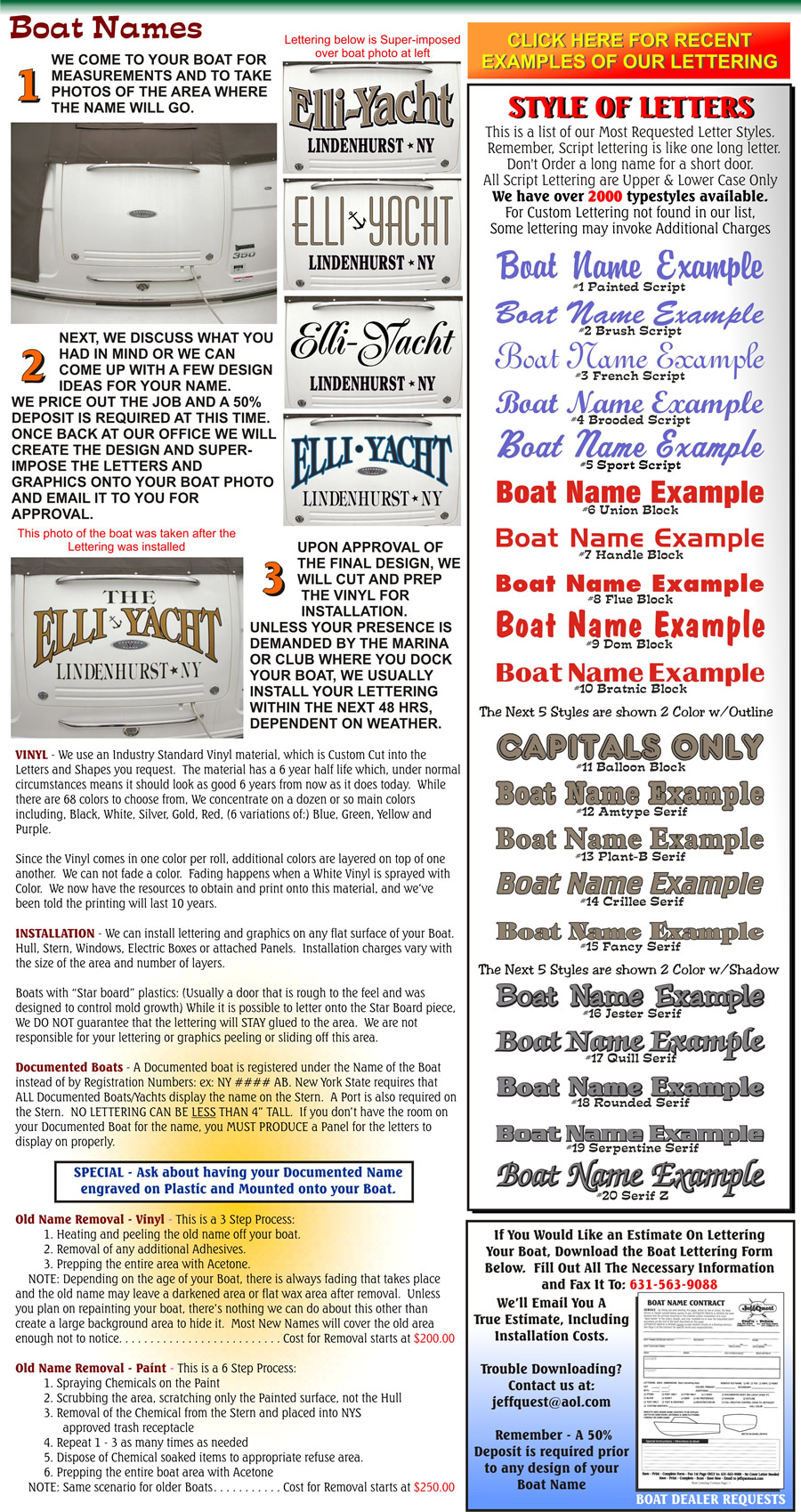 Lettering Boats